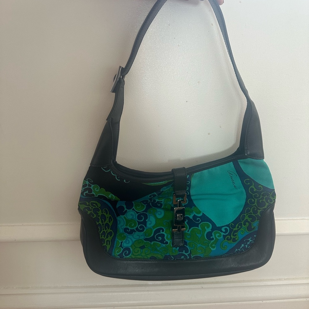 s/s 1999 vintage Gucci by Tom ford Jackie acid flower print bag!